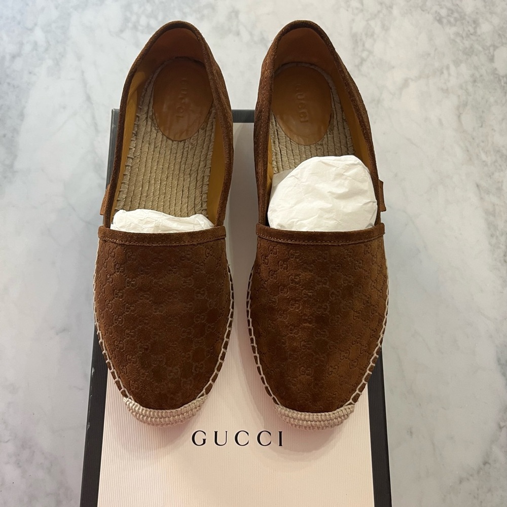 Gucci suede espadrilles